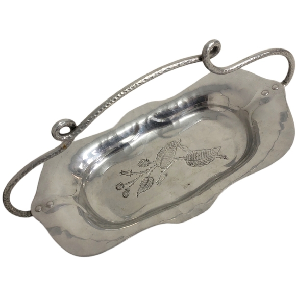 Vintage Wrought Farberware Tray Hammered Alminum Brooklyn NY - Picture 9 of 9